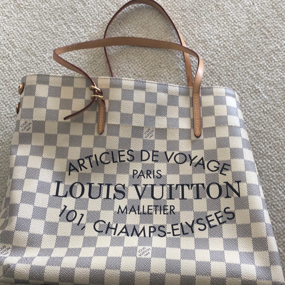 Cabas white monogram bag